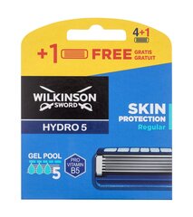 Бритвенные головки Wilkinson Sword Hydro 5 Regular, 5 шт. цена и информация | Косметика и средства для бритья | 220.lv