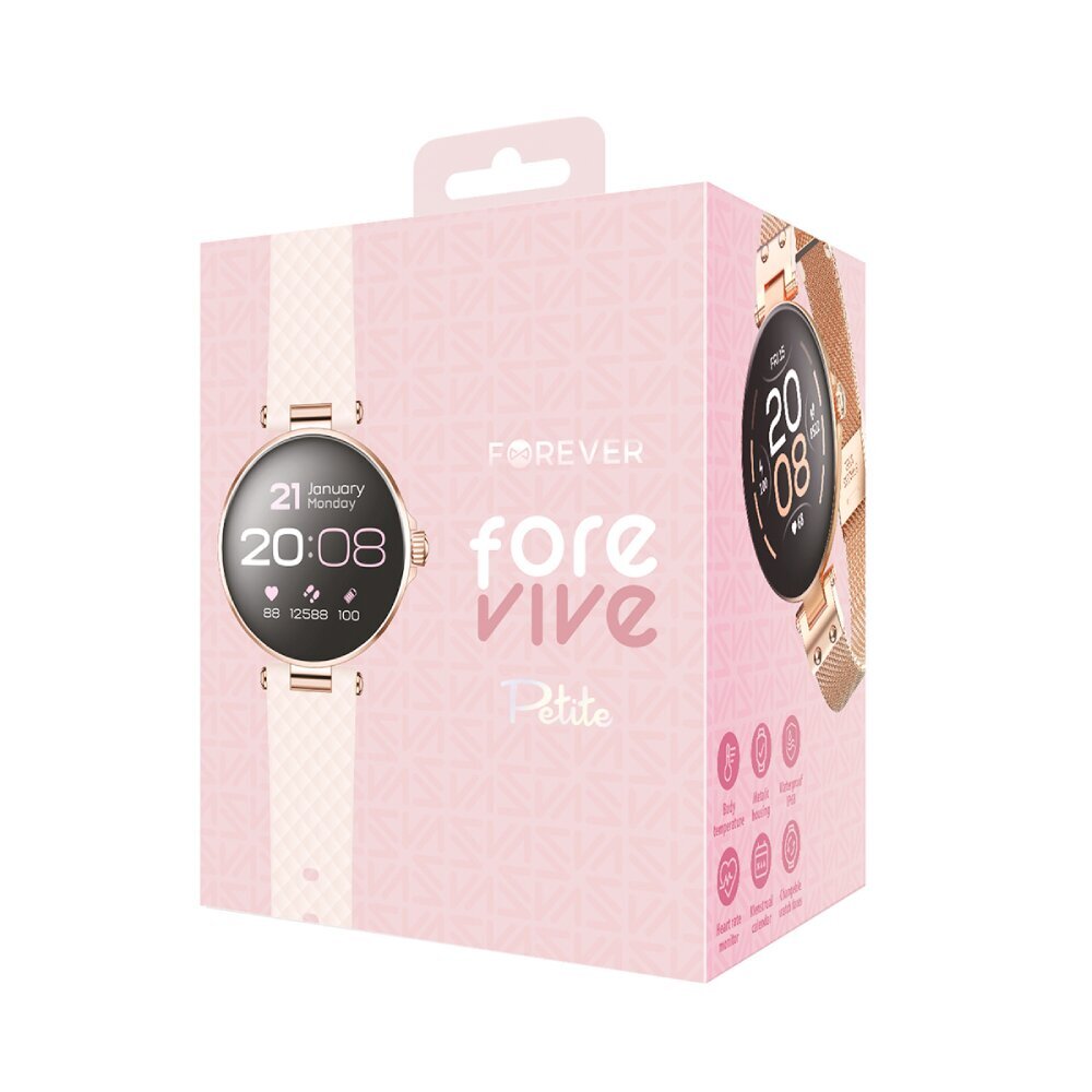 Forever Smartwatch ForeVive Petite SB-305, rozā zelts cena un informācija | Viedpulksteņi (smartwatch) | 220.lv