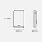 Baseus Magnetic Bracket Wireless Fast Charge Power Bank 10000mAh 20W White (With Baseus Xiaobai series fast charging Cable Type-C to Type-C 60W(20V/3A) 50cm  White) Overseas Edition цена и информация | Lādētāji-akumulatori (Power bank) | 220.lv