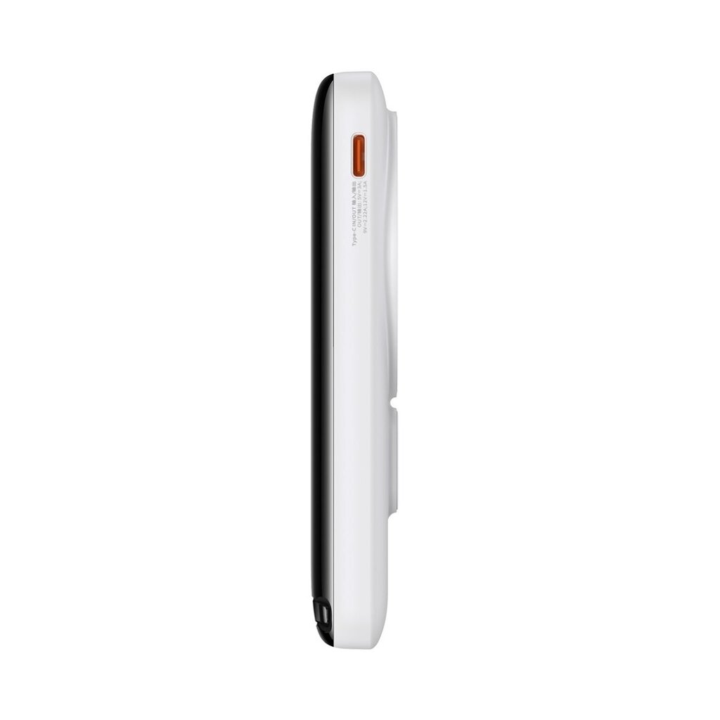 Baseus Magnetic Bracket Wireless Fast Charge Power Bank 10000mAh 20W White (With Baseus Xiaobai series fast charging Cable Type-C to Type-C 60W(20V/3A) 50cm  White) Overseas Edition цена и информация | Lādētāji-akumulatori (Power bank) | 220.lv