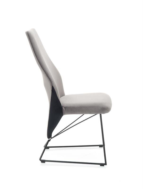 2-u krēslu komplekts Halmar K485, pelēks цена и информация | Virtuves un ēdamistabas krēsli | 220.lv