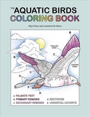 Aquatic Birds Coloring Book: A Coloring Book цена и информация | Книжки - раскраски | 220.lv