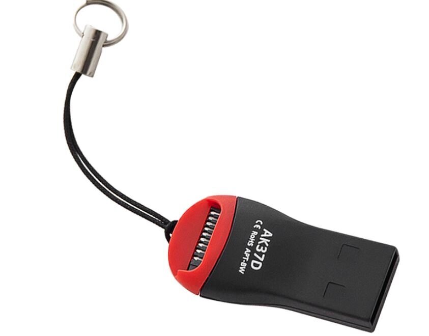 Micro SD karšu lasītājs USB 2.0 cena un informācija | Adapteri un USB centrmezgli | 220.lv