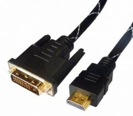 Brackton HDMI - DVI 1.5m cena un informācija | Kabeļi un vadi | 220.lv