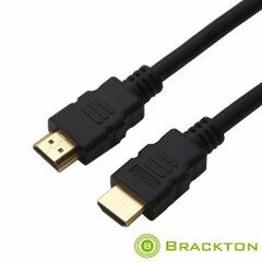 Кабель Brackton HDMI- HDMI 1.0 м Full-HD цена и информация | Кабели и провода | 220.lv