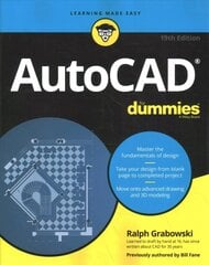 AutoCAD For Dummies, 19th Edition 19th Edition cena un informācija | Ekonomikas grāmatas | 220.lv