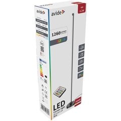 LED stāvlampa AVIDE 11.5W RGB+W Mūzikas sensors, melns ar tālvadības pulti cena un informācija | Stāvlampas | 220.lv