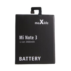 Maxlife battery for Xiaomi Mi Note 3 BM3A 3400mAh цена и информация | Аккумуляторы для телефонов | 220.lv