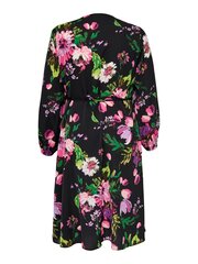 Only Carmakoma женское платье-кимоно 15276281*01, черный/розовый 5715362828449 цена и информация | Платья | 220.lv