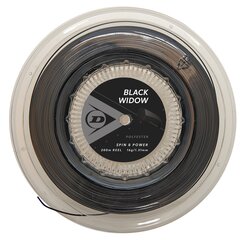 Струны для тениса Dunlop Black Widow 1.31mm 200m Co-PE monofilament чёрная цена и информация | Товары для большого тенниса | 220.lv