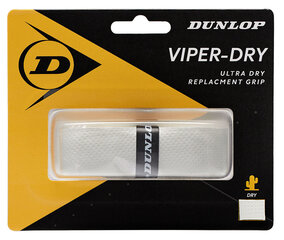 Намотка базовая для теннисной ракетки DUNLOP Viperdry белая 1 шт. цена и информация | Товары для большого тенниса | 220.lv