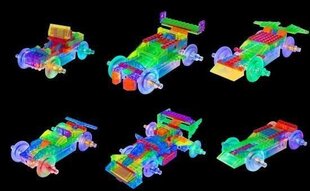 Laser Pegs 12w1 Formula Racer (LASE0014) cena un informācija | Konstruktori | 220.lv