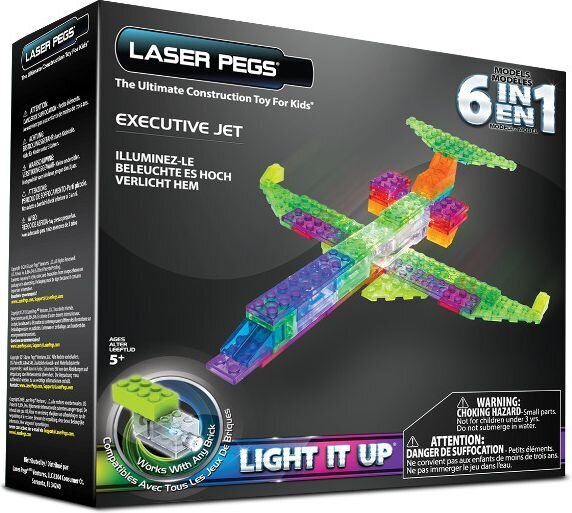 Laser Pegs 6w1 Plane (LASE0005) cena un informācija | Konstruktori | 220.lv