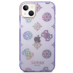 Oriģināls vāciņš GUESS Peony Glitter - iPhone 14 Plus, violets cena un informācija | Telefonu vāciņi, maciņi | 220.lv