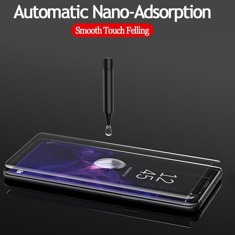 LCD aizsargstikls Nano Optics 5D UV Glue Samsung S918 S23 Ultra 5G liektss skaidrs цена и информация | Ekrāna aizsargstikli | 220.lv