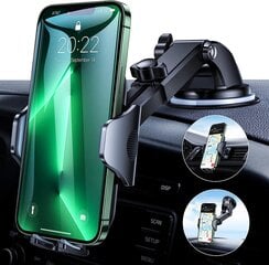 Andobil Mobile Phone Car Car [держит бомбардировку и надежный] Universal Car Mobile Holder с всасывающим и вентиляционным зажимом на 360 ° Вращающий держатель мобильного телефона для всех смартфонов, например, iPhone 13/12/11 Samsung Huawei цена и информация | Держатели для телефонов | 220.lv