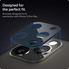 Spigen Glass.tr Optik Camera Защита, совместимая с iPhone 12 Pro Max, 2 штуки, графит, противоязочные царапины, защитная пленка 9H 9H цена и информация | Защитные пленки для телефонов | 220.lv