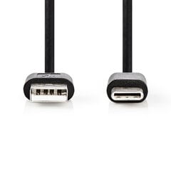 Kabelis Type-C, 2m, melns, USB 2.0 Bulk e. bez iepakojuma цена и информация | Кабели для телефонов | 220.lv