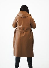 Пальто-"халат" с капюшоном и накладными карманами цена и информация | Женские пальто | 220.lv