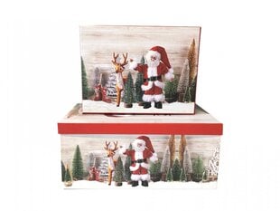 Dāvanu kastīte 35 x 27 x 15,5cm, Nr9, Santa (437988) 6831 cena un informācija | Ziemassvētku dekorācijas | 220.lv