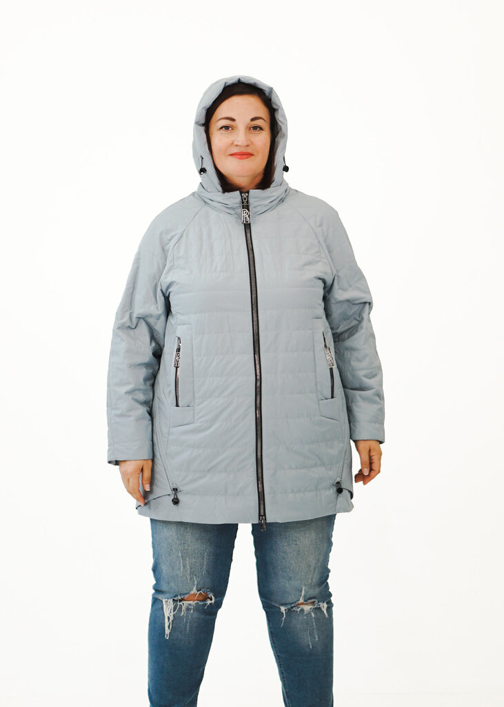 Stepēta jaka uz sintepona ar noņemamu kapuci cena un informācija | Sieviešu virsjakas | 220.lv