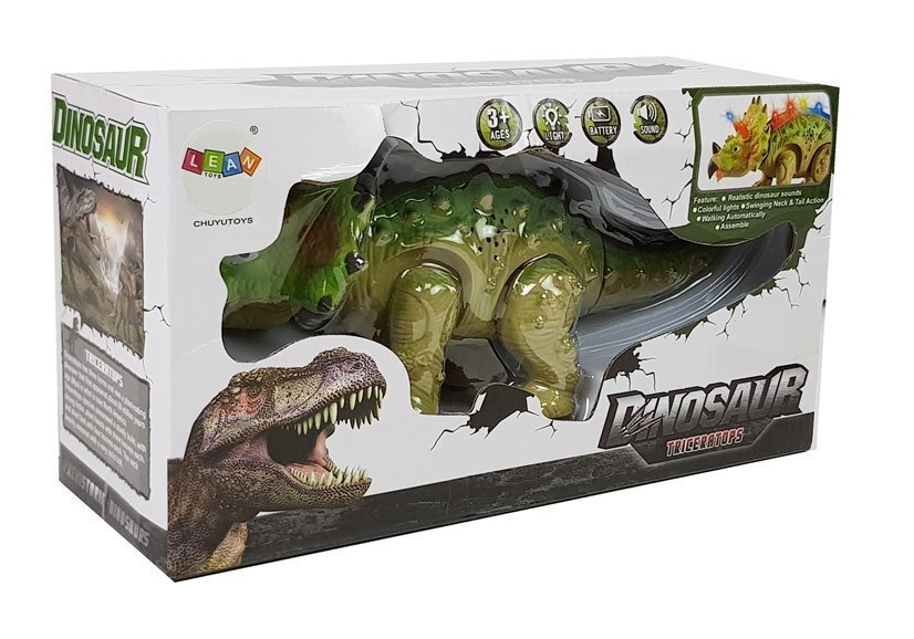 ROTAĻLIETA - Dinozauru Triceratops uz baterijām cena un informācija | Rotaļlietas zēniem | 220.lv