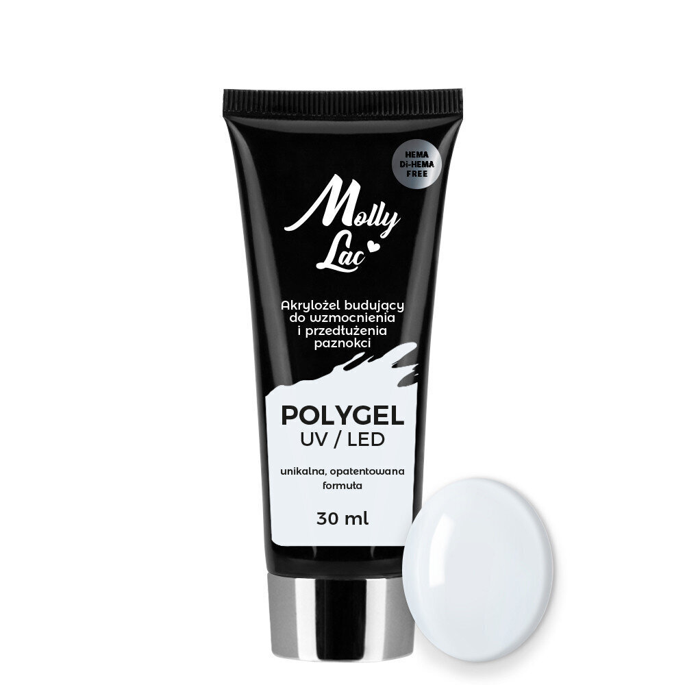 Akrila gels Polygel MollyLac Natural, 30 ml cena un informācija | Nagu lakas, stiprinātāji | 220.lv