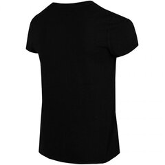 T-krekls meitenēm 4F Jr HJL22 JTSD003 20S, melns цена и информация | Рубашки для девочек | 220.lv