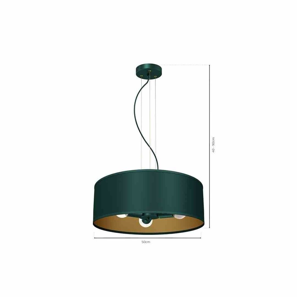 Piekaramā lampa Milagro VERDE GREEN 3xE27 цена и информация | Piekaramās lampas | 220.lv