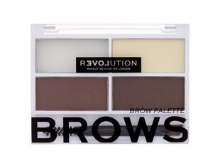 Палитра красок для бровей Revolution Relove Cult Brow, 3,2 г, Dark цена и информация | Карандаши, краска для бровей | 220.lv