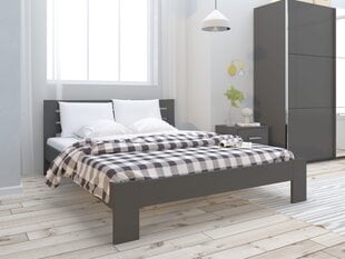 Двуспальная кровать Memphis 160, черный цвет цена и информация | Кровати | 220.lv