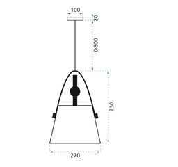 BUFFO griestu lampa pelēka цена и информация | Люстры | 220.lv