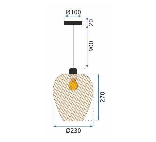 Griestu lampa APP885-1CP cena un informācija | Piekaramās lampas | 220.lv