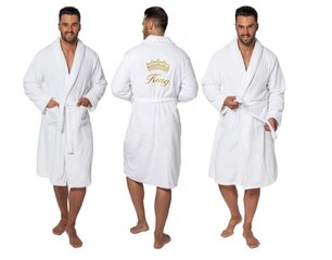 King Balts izšūts vīriešu halāts ar apkakli цена и информация | Мужские халаты, пижамы | 220.lv