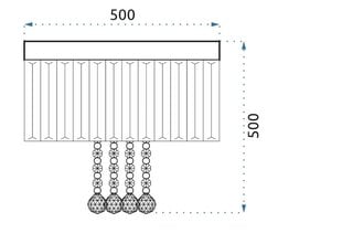 Kristāla lampa APP781-9C цена и информация | Настенный/подвесной светильник Eye Spot 11 BL, чёрный | 220.lv