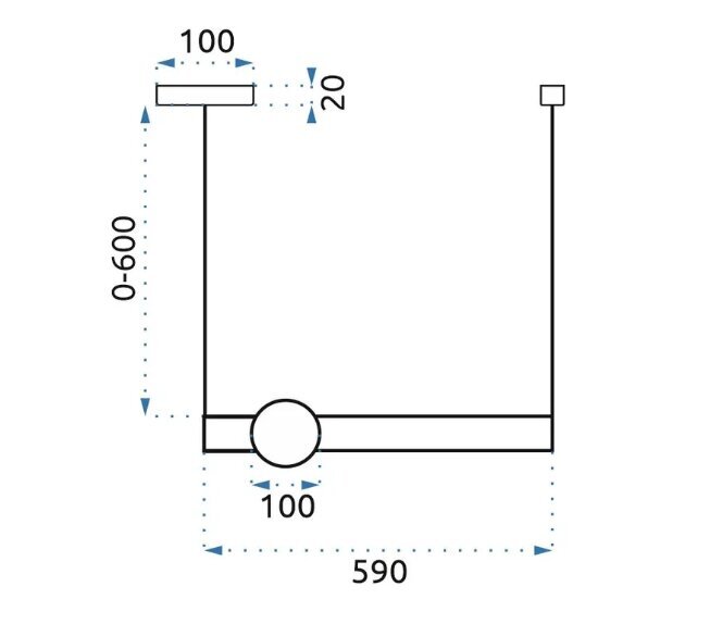 LED garā piekaramā griestu gaisma zeltaini balta APP477-CP цена и информация | Piekaramās lampas | 220.lv