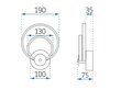 LED sienas lampa APP1042-W melna matēta цена и информация | Sienas lampas | 220.lv