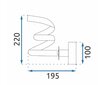 LED sienas lampa APP1053-W zelta цена и информация | Sienas lampas | 220.lv