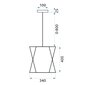 Loft vienstāva piekaramais griestu lampas APP202-1CP цена и информация | Piekaramās lampas | 220.lv