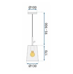 Piekaramais griestu lampas APP1035-1CP White цена и информация | Люстры | 220.lv