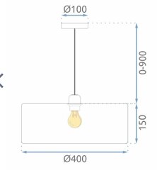 Piekaramā lampa APP1016-1CP cena un informācija | Piekaramās lampas | 220.lv