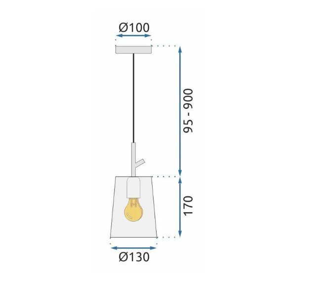 Piekaramā lampa APP1036-1CP cena un informācija | Piekaramās lampas | 220.lv