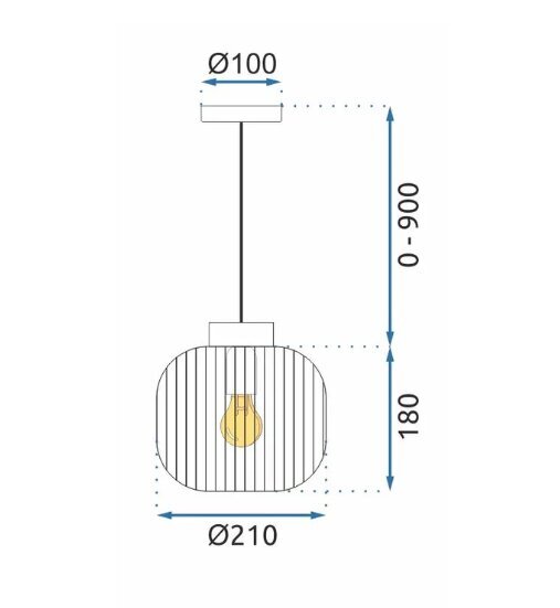 Piekaramā lampa APP1068-CP cena un informācija | Piekaramās lampas | 220.lv