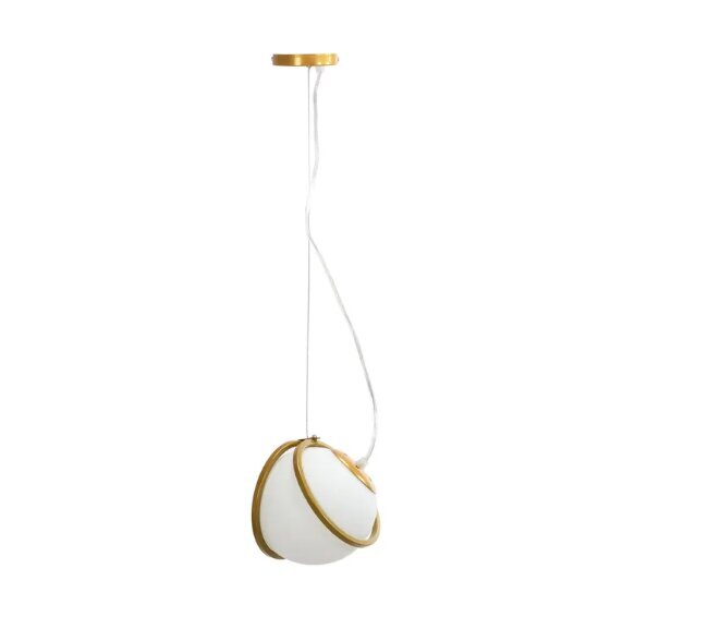 Piekaramā lampa APP1088-1CP GOLD WHITE cena un informācija | Lustras | 220.lv