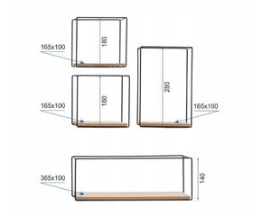 Plaukts bēniņiem 60x40cm CFZL-TSF012 cena un informācija | Plaukti | 220.lv