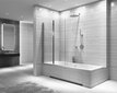 Rea Agat-2 80 Salokāms vannas ekrāns cena un informācija | Dušas durvis, dušas sienas | 220.lv