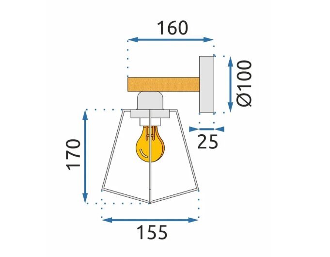 Sienas lampa APP978-1W cena un informācija | Sienas lampas | 220.lv