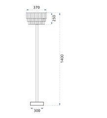 Stāvlampa APP925-3F цена и информация | Торшеры | 220.lv