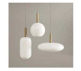 Stikla lodveida kulona lampa Pienaini zeltaini balta APP666-1CP cena un informācija | Piekaramās lampas | 220.lv