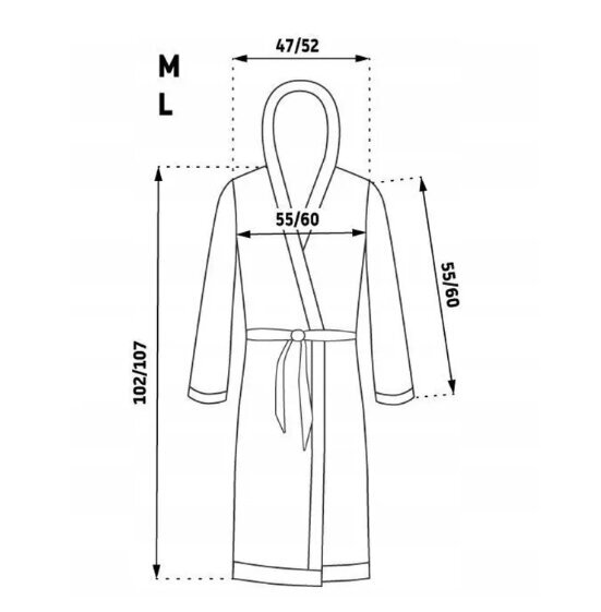 Vīriešu peldmēteļi Jordan Navy Black cena un informācija | Vīriešu halāti, pidžamas | 220.lv